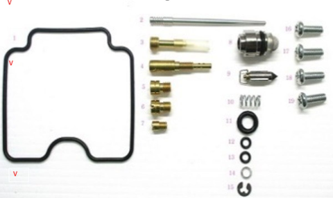 Ремкомплект карбюратора CAN-AM OUTLANDER 400 '03-'08 BEARING WORX CK95525 (26-1048)