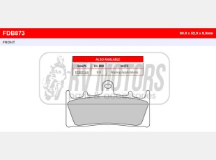 Тормозные колодки FERODO FDB873P