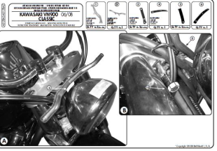 Крепление ветрового стекла Kappa Kawasaki AS128A2