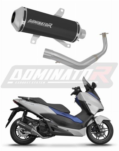 Полная система выхлопа Honda NSS 125 FORZA DOMINATOR овальный G2 черный