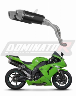 Прямоток Kawasaki ZX10R 2006 - 2007 DOMINATOR S6 черный