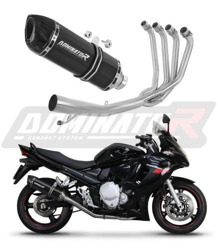 Полная система выхлопа Suzuki GSXF 650 2007 - 2016 DOMINATOR HP1 черный
