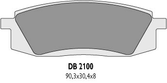 Колодки гальмові DELTA BRAKING DB2100MX-D (FA105)