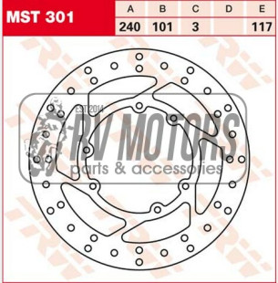 Тормозной диск TRW Lucas MST301