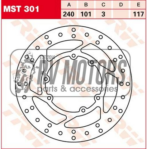 Тормозной диск TRW Lucas MST301