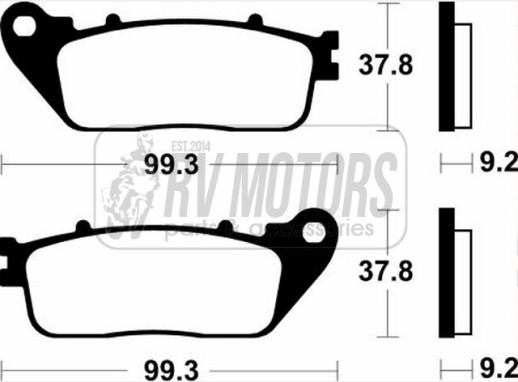 Гальмівні колодки SBS 862HF