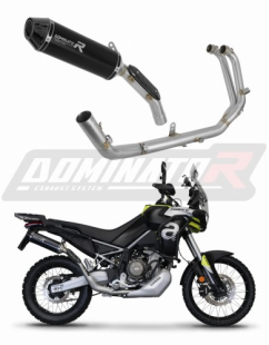 Полная система выхлопа Aprilia Tuareg 660 2021 - 2023 DOMINATOR HP3 черный