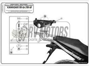 Крепления кофра KAPPA (без площадки) Kawasaki ER-6N / ER-6F 650 (09-11) KZ449