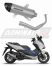 Полная система выхлопа Honda NSS 125 FORZA 2017 - 2020 DOMINATOR HP8 