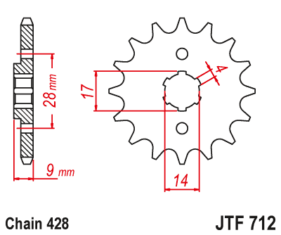 Привідна зірка JT JTF712.13 (PBR 2223)
