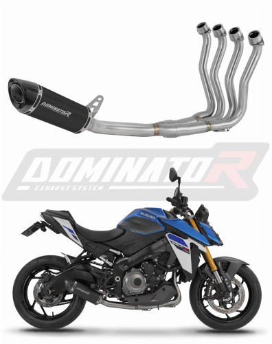 Полная система выхлопа Suzuki GSX-S 1000 / GSX-S 1000 GT / GSX-S 950 2021 - 2024 DOMINATOR HP8 черный