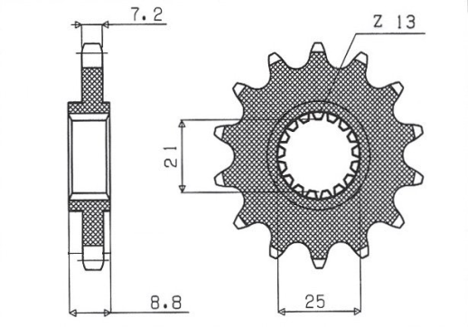 Привідна зірка SUNSTAR 42816 (JTF1537.16)