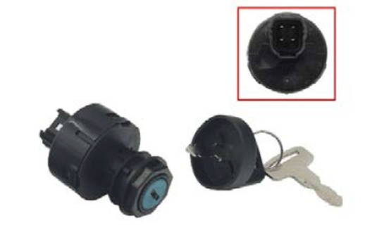 Замок зажигания YAMAHA YXE 700 WOLVERINE/R '16-'18, RHINO 450 '06-'09, RHINO 6660 '04-'07, RHINO 700 '08-'13, YXC/YXM 700 VIKING '15-'21, 850 WOLVERINE '18-'21, YXZ 1000 '16-'21 (OEM: 5UG-H2510-00-00) BRONCO AT-01268