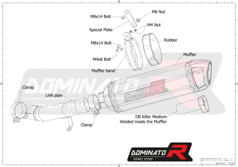 Прямоток DOMINATOR BMW R1200GS HP1 2004 - 2009