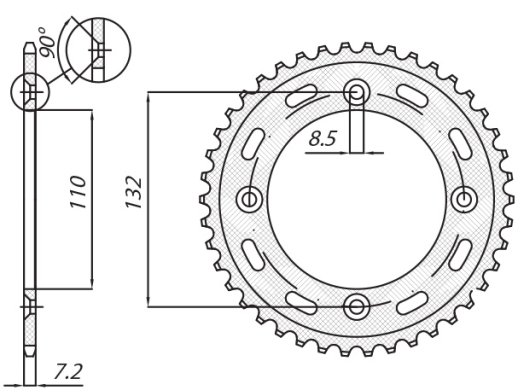 Привідна зірка SUNSTAR 1-2481 49 (JTR 895.49)