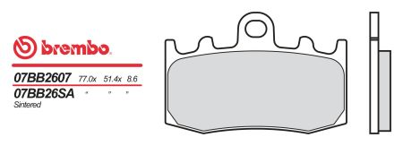 Гальмівні колодки BREMBO BRM 07BB26SA