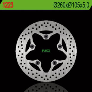 Тормозной диск NG задний SUZUKI GSX 1400 '02-'07 (260X105X5) NG1223