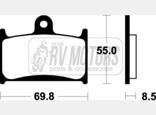 Тормозные колодки SBS 624DC