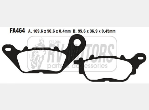 Тормозные колодки EBC FA464