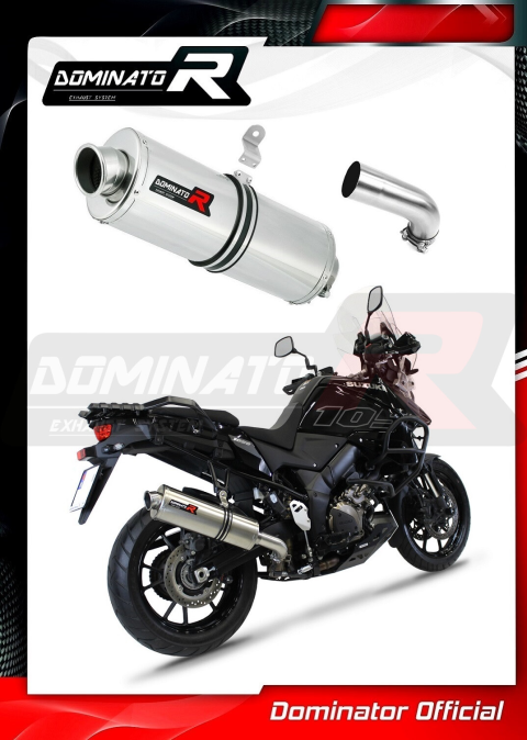 Прямоток DOMINATOR SUZUKI DL 1050 V-STROM 2020 - 2021 овальный 