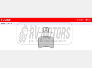 Тормозные колодки FERODO FDB889ST