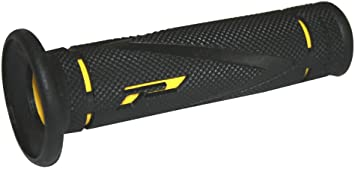 Ручки руля PROGRIP  PG838 (22+25MM 122MM) чёрный/жёлтый (PG838/3) PA083800GI02