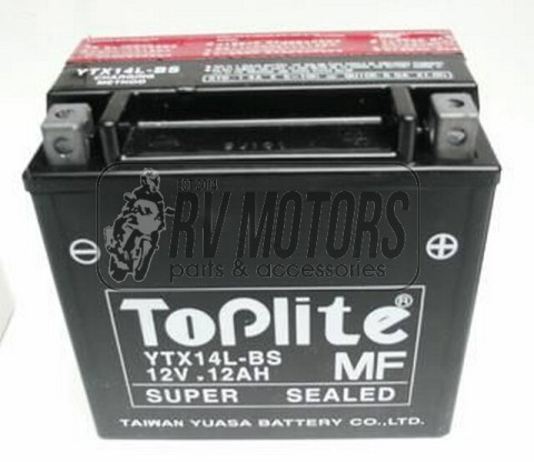 Аккумулятор TOPLITE YTX14L-BS