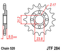 Привідна зірка JT JTF284.14 (PBR342)
