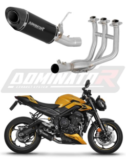 Полная система выхлопа Triumph Street Triple 765 RS 2024 - 2025 DOMINATOR HP8 черный