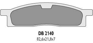 Тормозные колодки DELTA BRAKING DB2140OR-D