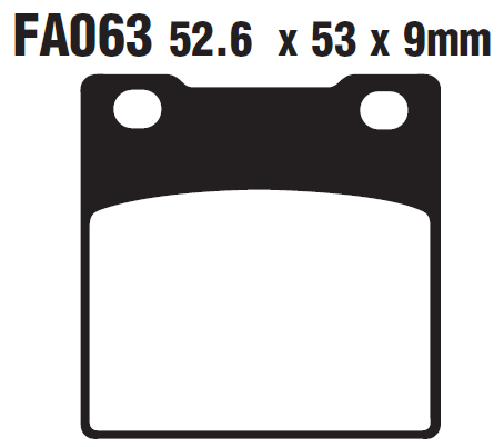 Гальмівні колодки EBC FA063V=FA63V