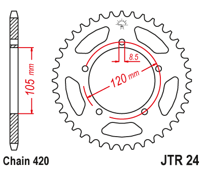 Привідна зірка CHT 3565.56 (JTR24.56)