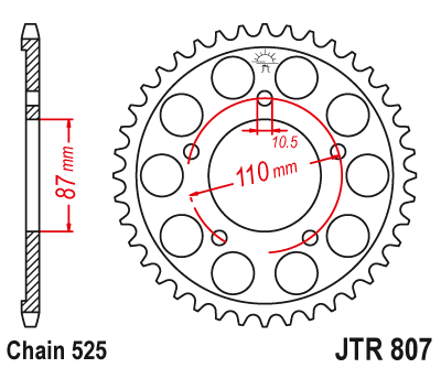 Привідна зірка CHT 828.49 (JTR 807.49)
