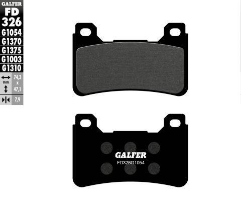 Тормозные колодки GALFER FD326G1054 (FA390)