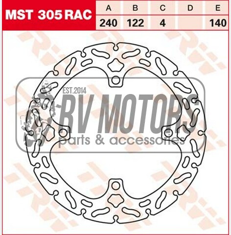 Гальмівний диск TRW Lucas MST305RAC