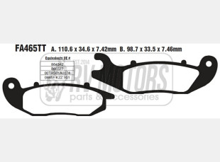 Тормозные колодки EBC FA465TT