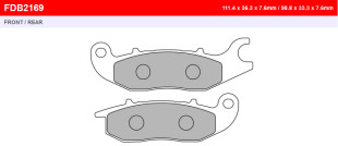Тормозные колодки FERODO FDB2169EF