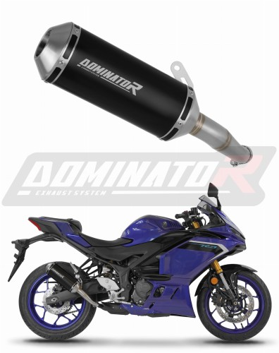 Прямоток Yamaha YZF-R3 2025 - 2026 DOMINATOR овальный G2 черный