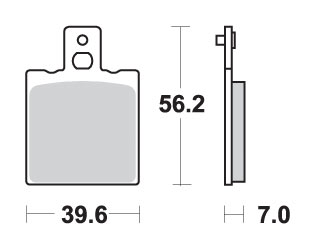 Колодки гальмівні SBS 899SI (FA47)