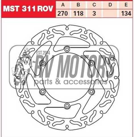 Гальмівний диск TRW Lucas MST311ROV