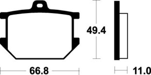 Тормозные колодки SBS 507HF