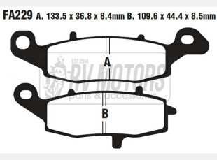 Тормозные колодки EBC FA229