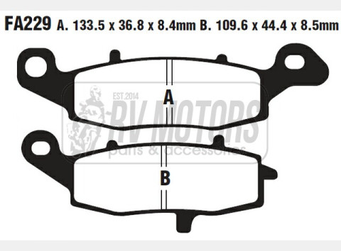 Тормозные колодки EBC FA229