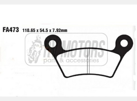 Тормозные колодки EBC FA473V