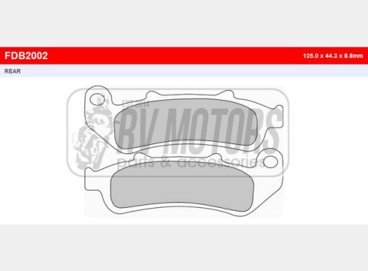Гальмівні колодки FERODO FDB2002P