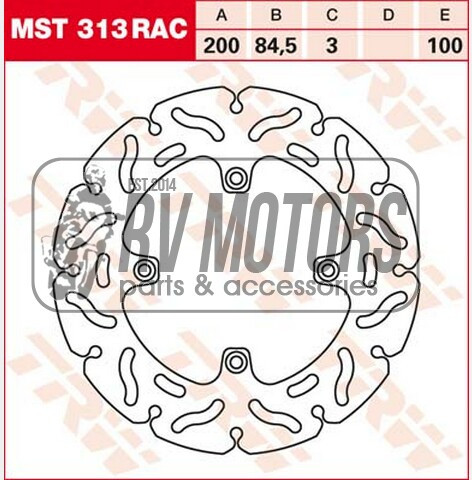 Гальмівний диск TRW Lucas MST313RAC