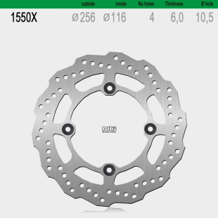 Тормозной диск HONDA CRF 1000L AFRICA TWIN 15-18 (256X116X6,0MM) (4X10,5MM) NG 1550X