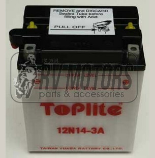 Аккумулятор TOPLITE 12N14-3A