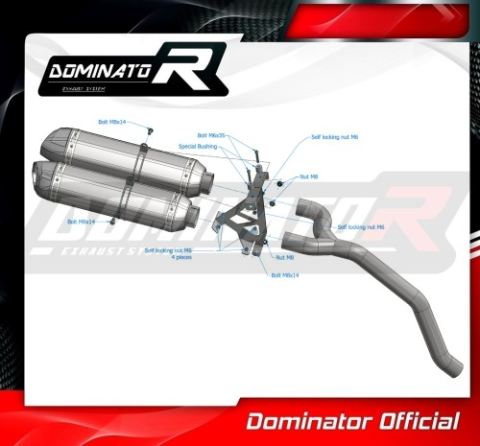 Прямоток Ducati Multistrada DS 1000 2003 - 2007 DOMINATOR HP1