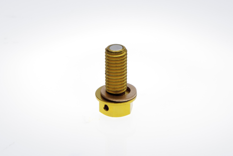 Болт слива масла KAWASAKI KXF 450 '06-'15 ACCEL MDP-03G золотой